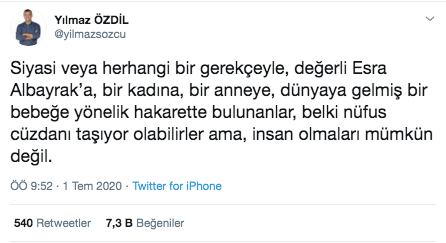 Yılmaz Özdil’den 'Esra Albayrak' tepkisi: İnsan olmaları mümkün değil - Resim: 0