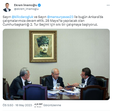 İmamoğlu ve Yavaş'tan ortak paylaşım: 2. tur seçimi için başlıyoruz - Resim: 0