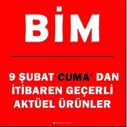 BİM 9 şubat aktüel indirimli ürünler listesi - Resim: 1