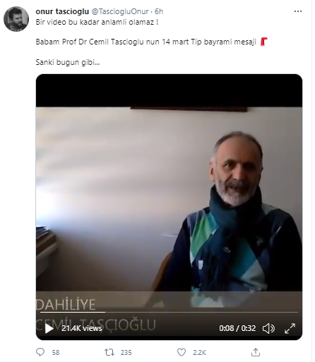 Covid-19 nedeniyle hayatını kaybeden Prof Dr. Cemil Taşcıoğlu'nun videosu ortaya çıktı - Resim: 0