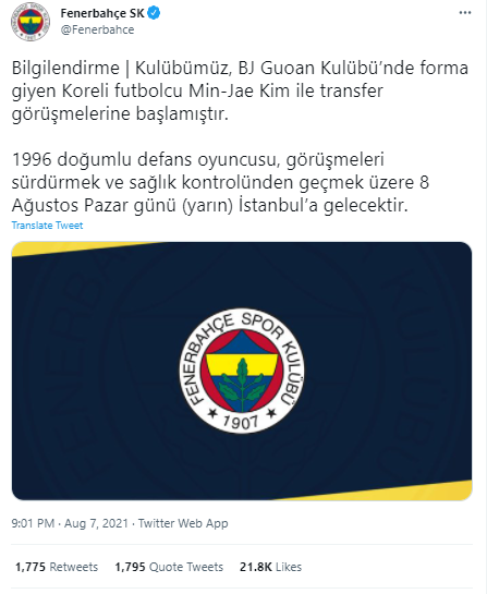 Fenerbahçe Min-Jae Kim'i; Galatasaray Victor Nelsson'i kadrosuna katıyor - Resim: 1
