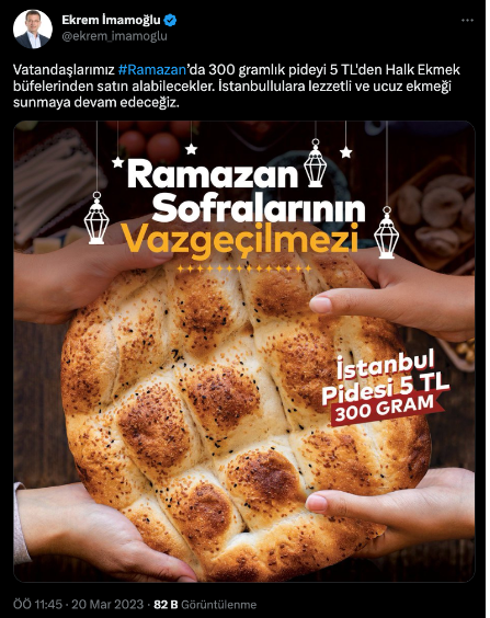 En ucuz Ramazan pidesi Halk Ekmek'te! İBB Başkanı Ekrem İmamoğlu'ndan 'fiyat' açıklaması - Resim: 0