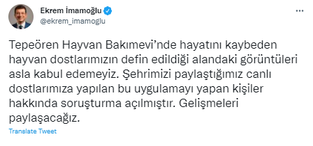 İBB Başkanı Ekrem İmamoğlu: Sorumlular hakkında soruşturma açıldı - Resim: 1