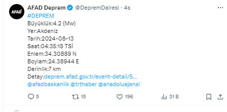 Panik yaratan deprem! AFAD'dan açıklama geldi - Resim: 0