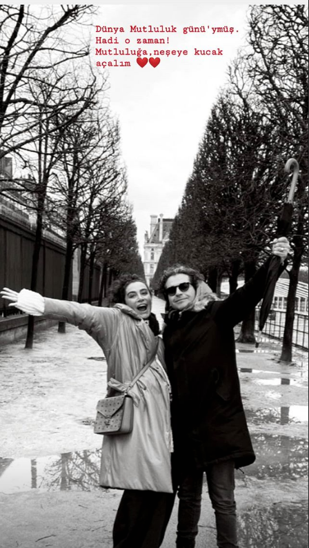 Sıla Gençoğlu Hazer Amani ile aşk pozunu paylaştı Dünya Mutluluk Günü'nü kutladı - Resim: 2