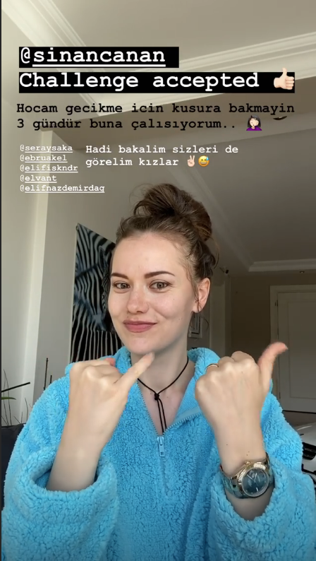 Fahriye Evcen sosyal medyaya damga vurdu Instagram'dan el dansını paylaştı - Resim: 3