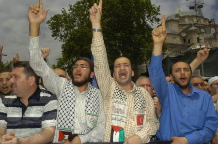 Mavi Marmara'da ölenlerin cenaze töreni - Resim: 1