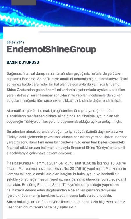 Endemol Shine Türkiye iflas bayrağını çekti! - Resim: 2