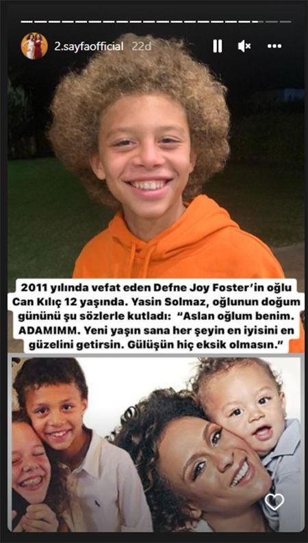Defne Joy Foster'in oğlu büyüdü delikanlı oldu! İşte 12 yaşındaki Can Kılıç'ın son hali - Resim: 2