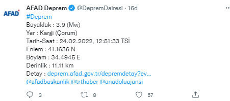 Panik yaratan deprem! AFAD büyüklüğünü açıkladı - Resim: 0