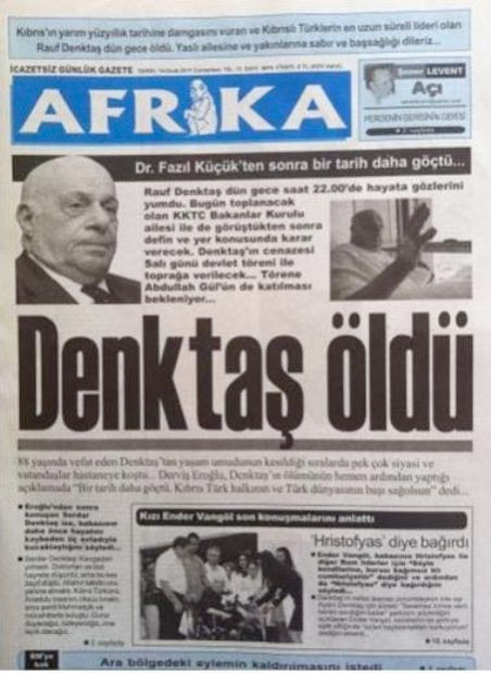 Kıbrıs basını Denktaş için ne manşet attı? - Resim: 2