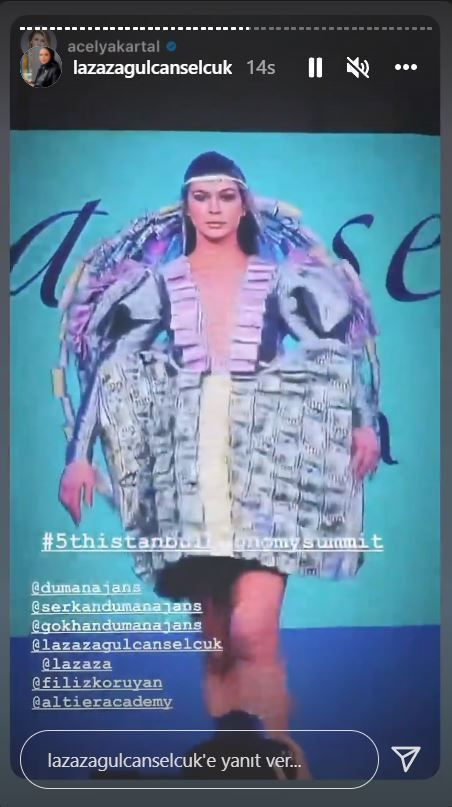 Dolar ve Euro ile elbise tasarladı! Genç modacı defileyi salladı - Resim: 3