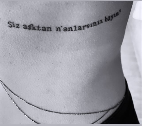 Sıla'nın Ahmet Kural'a göndermeli dövmesi olay oldu: Aşktan ne anlarsınız? - Resim: 2