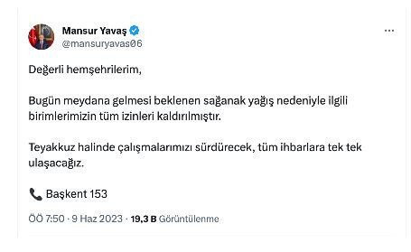 Ankara teyakkuza geçti! Mansur Yavaş duyurdu: Tüm izinler kaldırıldı - Resim: 0