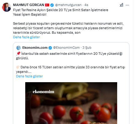 Simidi 20 lira yaptılar! Bakanlık harekete geçti - Resim: 0