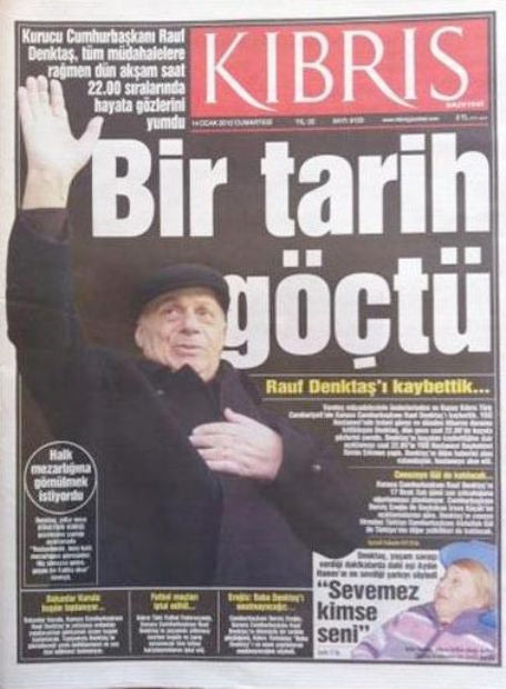 Kıbrıs basını Denktaş için ne manşet attı? - Resim: 4