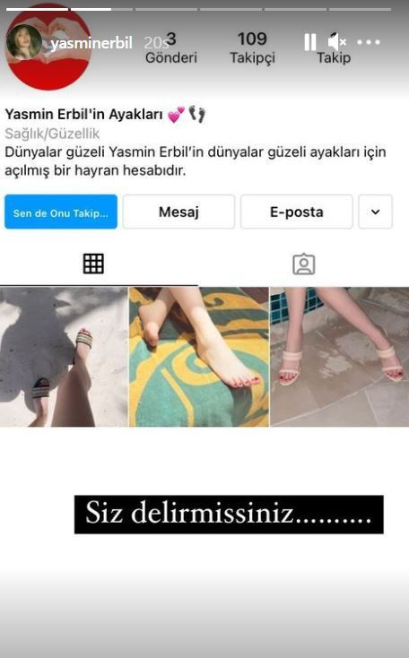 Yasmin Erbil'e sahte Instagram şoku! 'siz delirmişsiniz' - Resim: 2