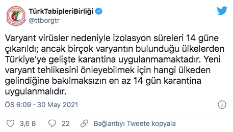 Türk Tabipleri Birliği’nden varyant virüs uyarısı - Resim: 0