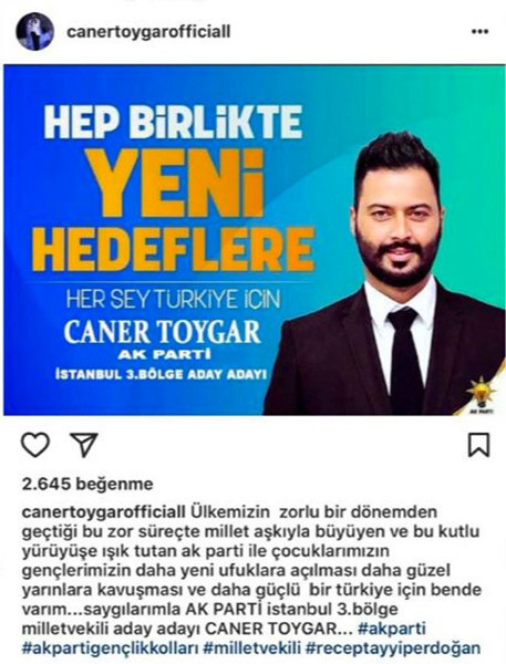 Damat Caner Toygar milletvekili adayı olabildi mi şoke etmişti! - Resim: 3