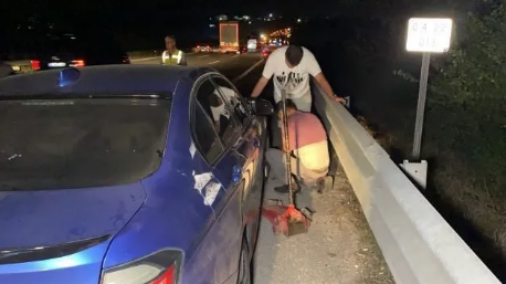 TEM Düzce geçişinde çok ilginç olay! 20 aracın lastiği aynı anda patladı - Resim: 3