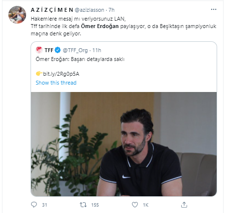 Twitter, 'Beşiktaş şike yaptı' iddiasıyla yıkıldı! Ömer Erdoğan'ın sözünde şike iması! - Resim: 3