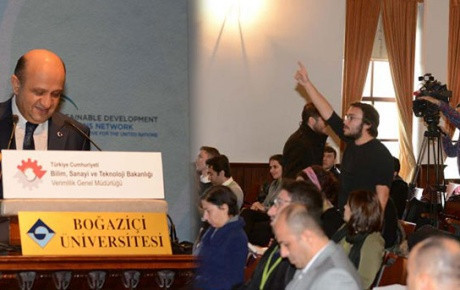 Bakan Işık'a Boğaziçi'nde protesto - Resim: 1