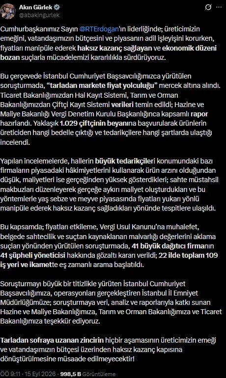 Bakan Gürlek duyurdu: Hepsi gözaltında! Ölü insanlara fatura kesmişler - Resim: 0