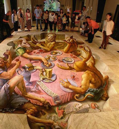 3 boyutlu kaldırım sanatı - Resim: 4