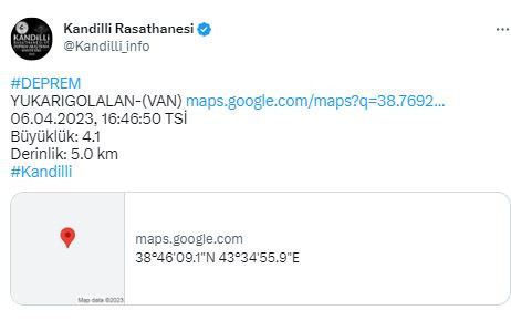 Son dakika Van'da deprem oldu! Kandilli Rasathanesi depremin şiddetini açıkladı - Resim: 0