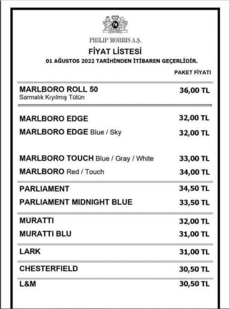 Lark fiyatı kaç para oldu 2022 Lark sigara fiyatları zammı-güncel liste - Resim: 0