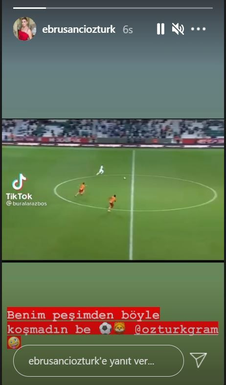 Ebru Şancı'dan futbolcu eşi Alpaslan Öztürk'e: Peşimden böyle koşmadın - Resim: 2