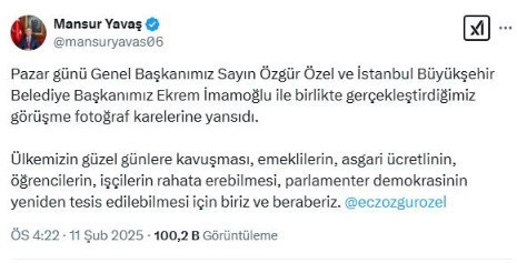 Mansur Yavaş'tan üçlü zirve sonrası açıklama: Biriz ve beraberiz - Resim: 0