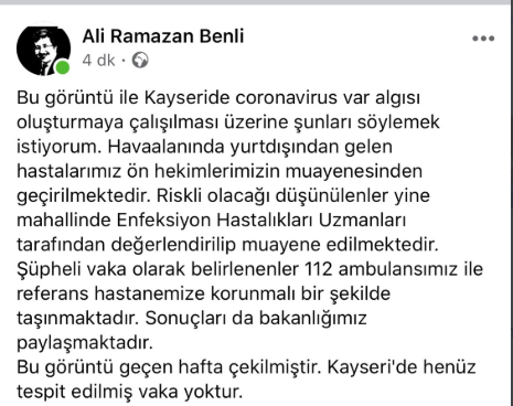 Coronavirüs Türkiye'de hangi ilde? Kayseri'de umreden gelmiş denildi - Resim: 1