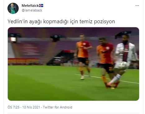 Yedlin'in değnekli halini paylaşan Arda Turan: Kırmızı kart yok, yer çekiminden dolayı olmuş - Resim: 2