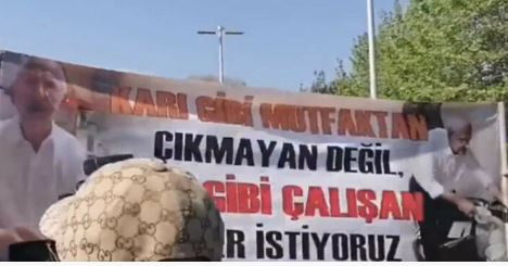 Kemal Kılıçdaroğlu, 'Karı gibi...' pankartına mutfaktan fotoğraf paylaşarak yanıt verdi - Resim: 0