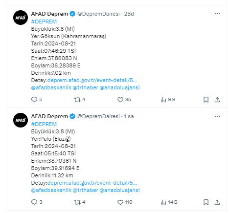 İki ilde deprem oldu! AFAD'dan açıklama geldi - Resim: 0