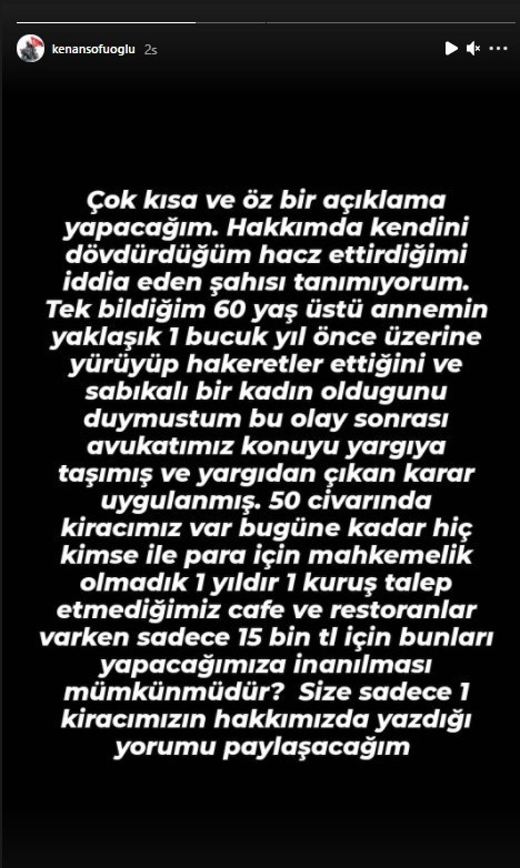 Kenan Sofuoğlu'ndan 'kiracısını icraya verip darp etti' iddiasına yanıt - Resim: 0