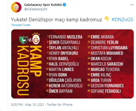 Galatasaray'ın Denizlispor kadrosu belli oldu! Falcao... - Resim: 0
