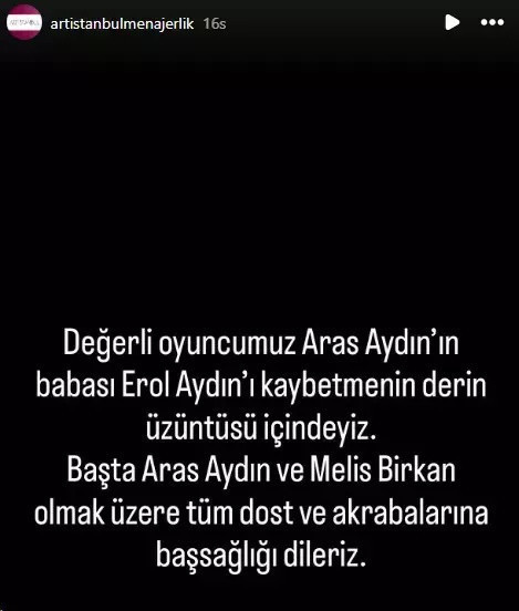 Oyuncu Aras Aydın babasını kaybetti - Resim: 0