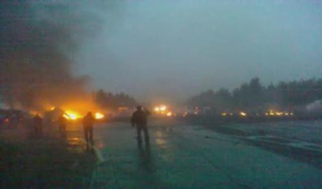 Katliam gibi kazadan ilk görüntüler - Resim: 1