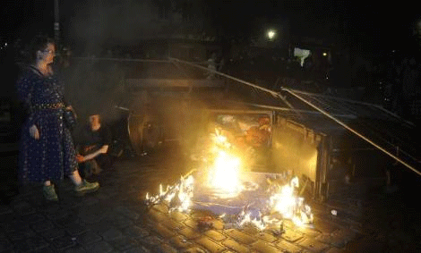 Türk mahallesini yaktılar! - Resim: 2