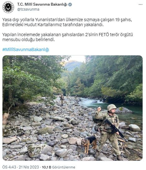 Yunanistan'dan Türkiye'ye sızmaya çalışan 19 kişi yakalandı! - Resim: 0