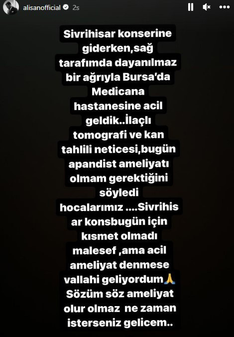 Şarkıcı Alişan hastaneye kaldırıldı! Konserinin iptal olduğunu açıkladı - Resim: 0