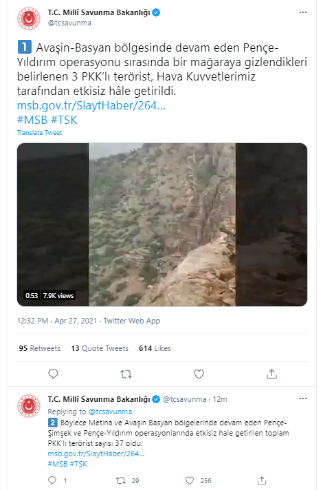 Milli Savunma Bakanlığı 'Şehitlerimizin kanı yerde kalmadı' diyerek duyurdu: 1 terörist öldürüldü - Resim: 1