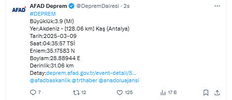 Antalya'da deprem paniği! AFAD'dan açıklama var - Resim: 0