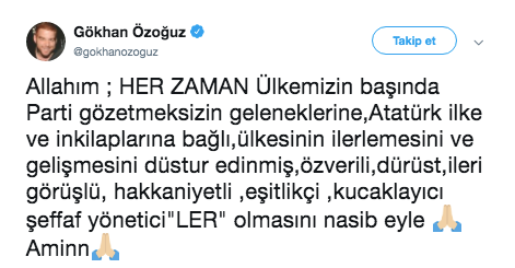Melih Gökçek'e tepki göstermişti! Gökhan Özoğuz İstanbul seçimi için dua etti! - Resim: 3