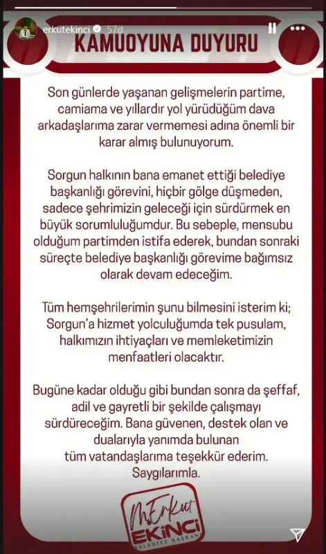 MHP'li belediye başkanından şaşırtan istifa! Partiyle yollarını ayırdı - Resim: 1