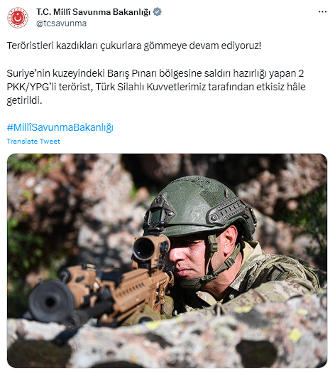 MSB duyurdu! PKK'lı teröristler etkisiz hale getirildi - Resim: 0