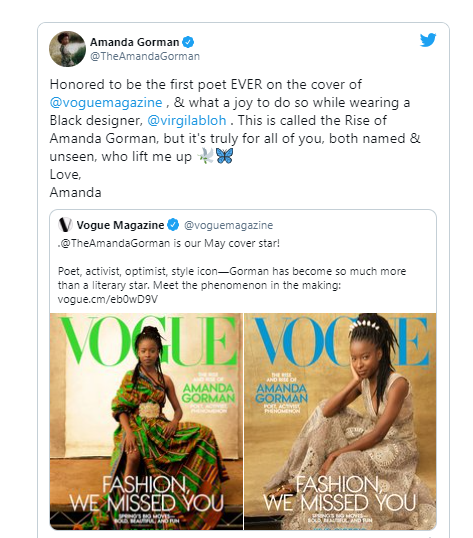 Vogue dergisi ilke imza attı: Kapağında ilk kez bir şaire yer verdi - Resim: 0