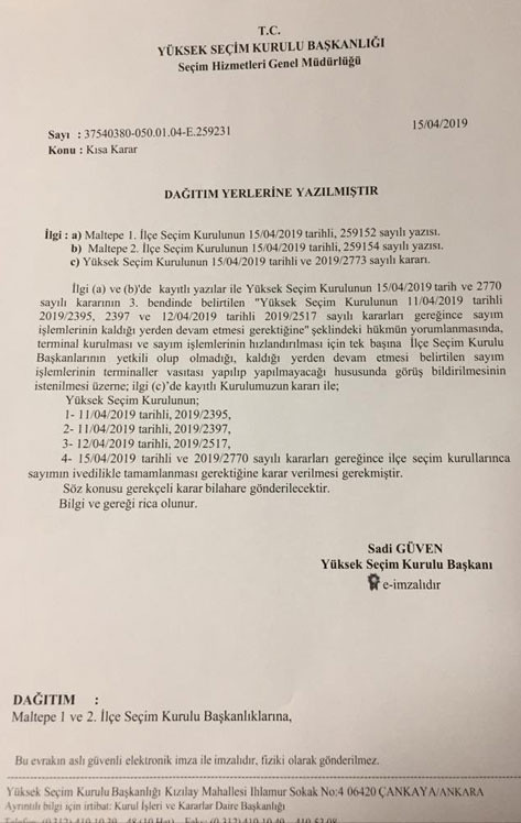 Maltepe'de sayımlar bugün bitebilir! YSK kararını verdi - Resim: 1